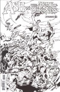 ASH VS THE ARMY OF DARKNESS #3 (OF 5) CVR D VARGAS B&W  3  [D. E.]
