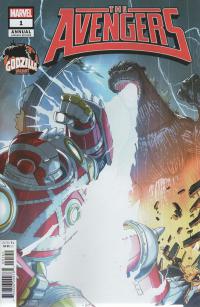 AVENGERS ANNUAL (2024) #1 PETE WOODS GODZILLA VAR  1  [MARVEL PRH]